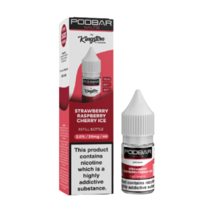 KINGSTON PODBAR – STRAWBERRY RASPBERRY CHERRY ICE – SALTS