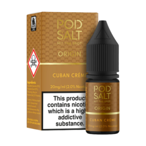 POD SALT – ORIGIN – CUBAN CREME – SALTS