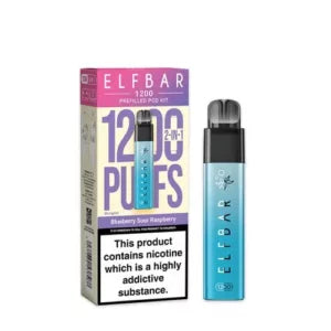 ELFBAR – 1200 – BLUEBERRY SOUR RASPBERRY KIT – 20MG