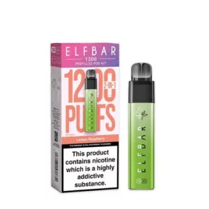 ELFBAR – 1200 – LEMON RASPBERRY KIT – 20MG