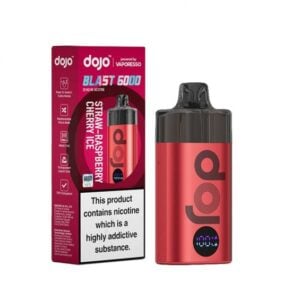 VAPORESSO – DOJO BLAST 6000 – STRAW – RASPBERRY CHERRY ICE